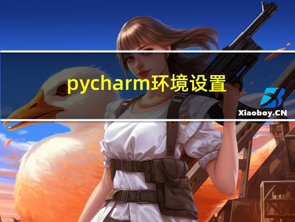 pycharm环境设置的相关图片