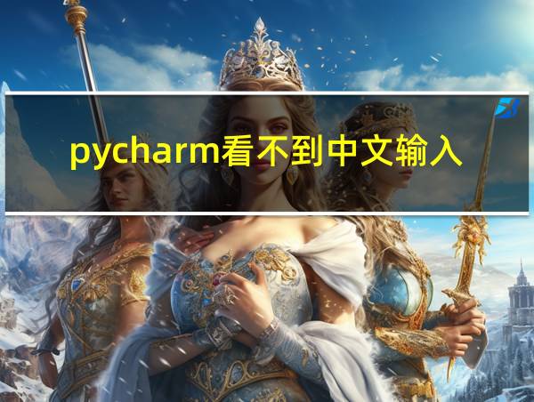 pycharm看不到中文输入框的相关图片