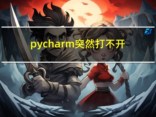 pycharm突然打不开的相关图片