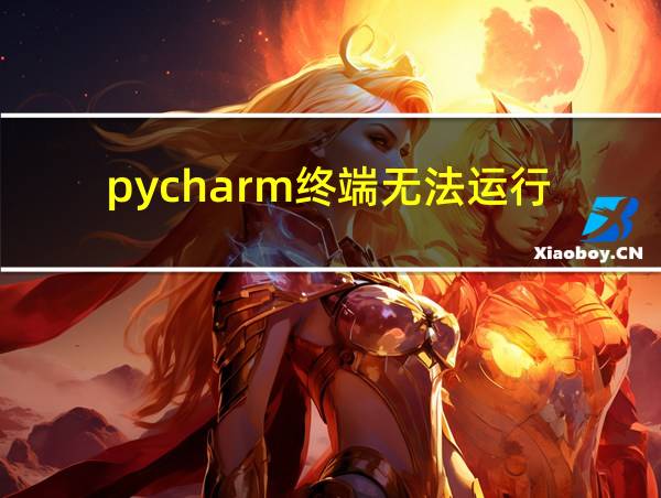 pycharm终端无法运行的相关图片