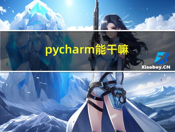 pycharm能干嘛的相关图片