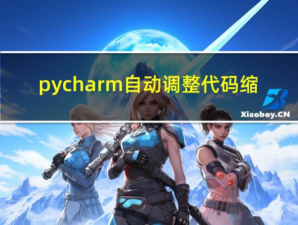 pycharm自动调整代码缩进的相关图片