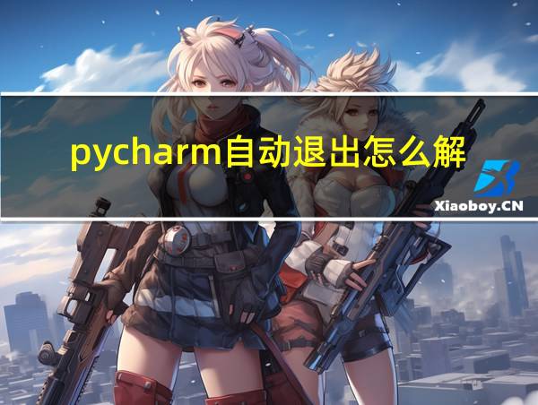 pycharm自动退出怎么解决的相关图片