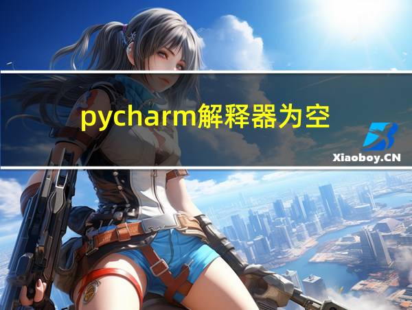 pycharm解释器为空的相关图片