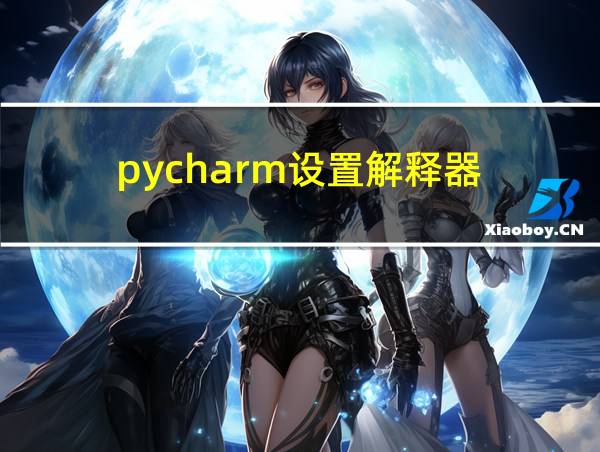 pycharm设置解释器的相关图片