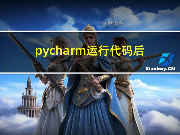 pycharm运行代码后的相关图片