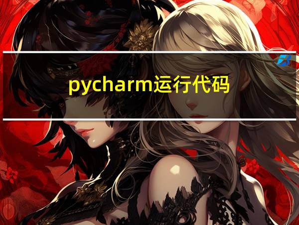 pycharm运行代码的相关图片