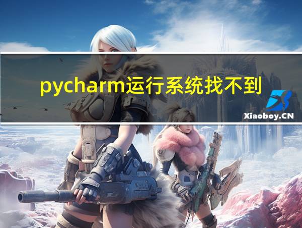 pycharm运行系统找不到指定文件的相关图片