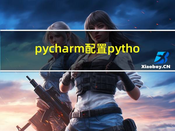 pycharm配置python运行环境有三个的相关图片