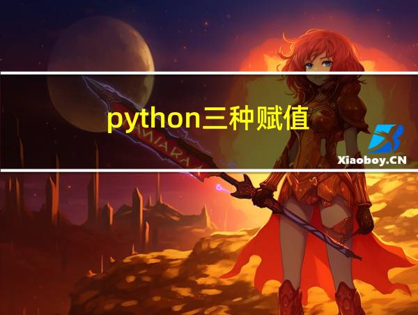 python三种赋值的相关图片