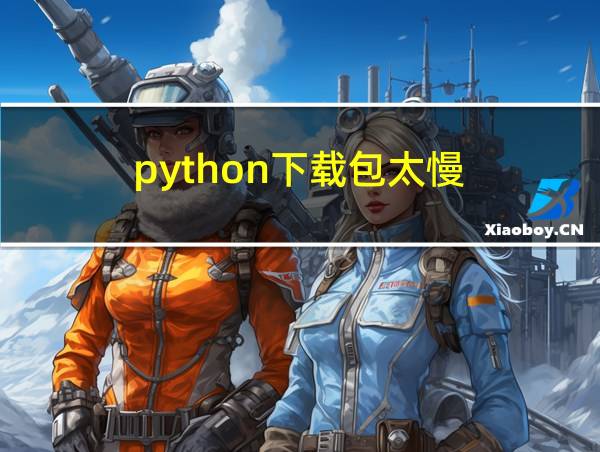 python下载包太慢的相关图片