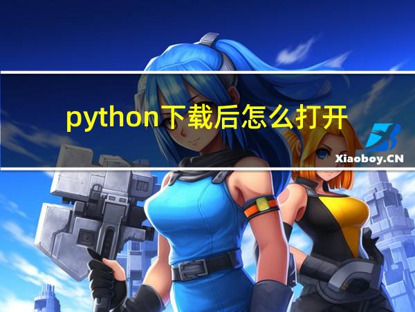 python下载后怎么打开的相关图片