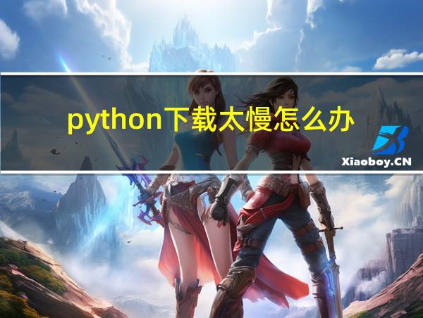 python下载太慢怎么办的相关图片