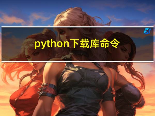 python下载库命令的相关图片