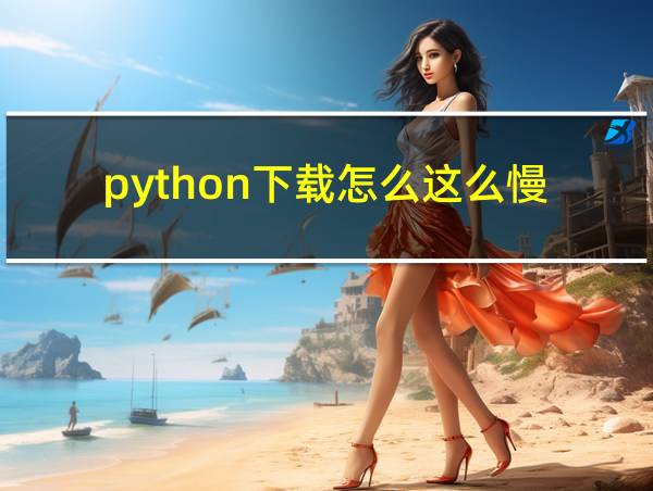 python下载怎么这么慢的相关图片