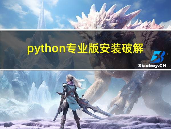 python专业版安装破解的相关图片