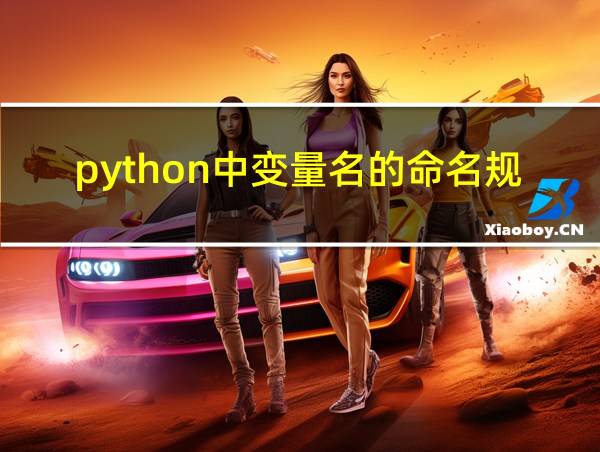 python中变量名的命名规则的相关图片