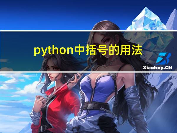 python中括号的用法的相关图片