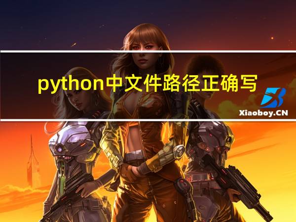 python中文件路径正确写法的相关图片