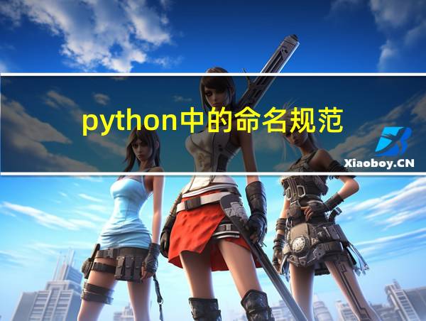 python中的命名规范的相关图片