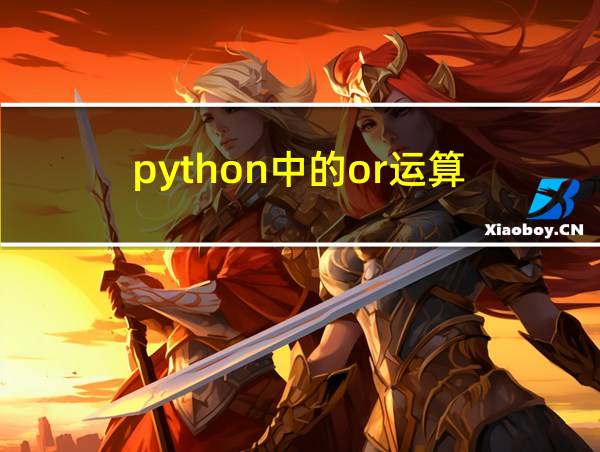 python中的or运算的相关图片