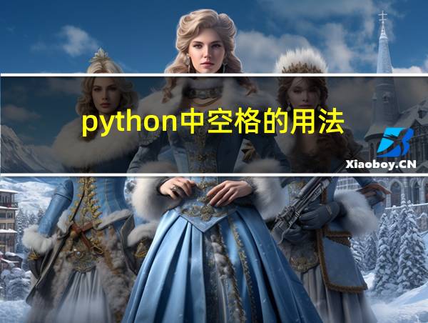 python中空格的用法的相关图片