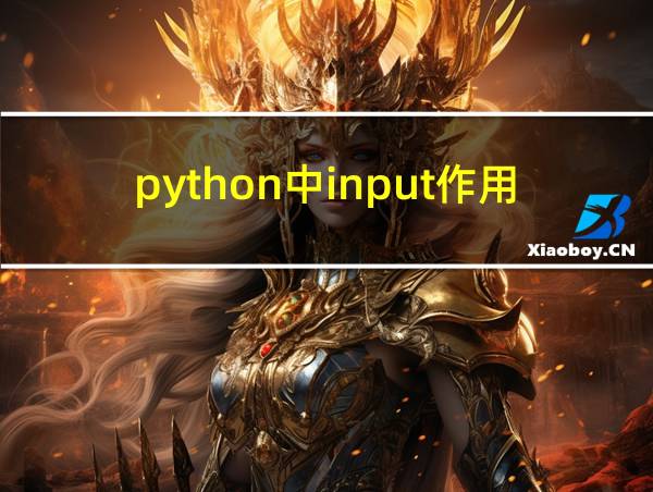 python中input作用的相关图片