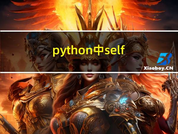 python中self的相关图片