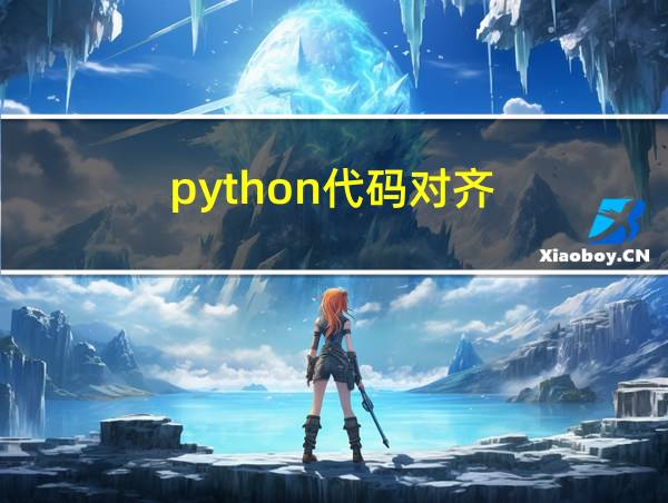 python代码对齐的相关图片