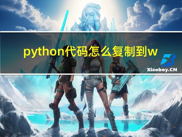 python代码怎么复制到word的相关图片