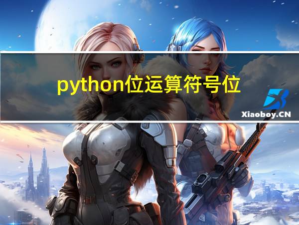 python位运算符号位的相关图片