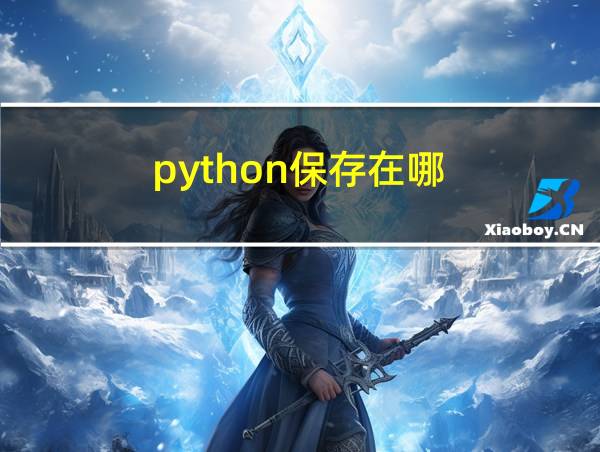 python保存在哪的相关图片