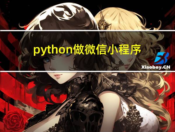 python做微信小程序的相关图片