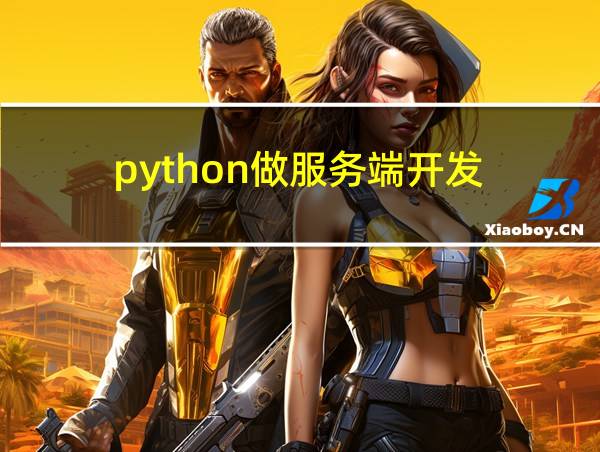 python做服务端开发的相关图片