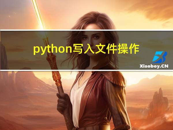 python写入文件操作的相关图片