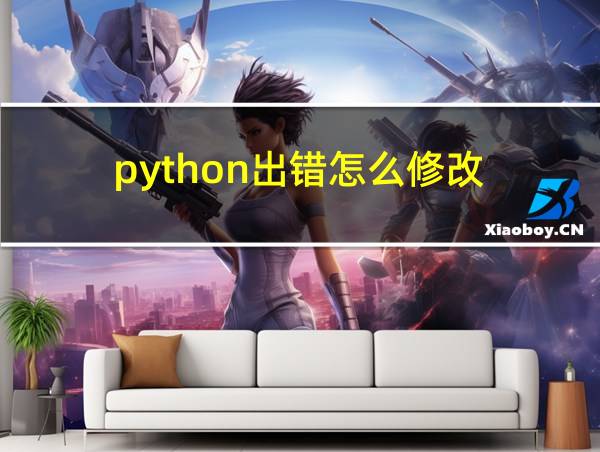 python出错怎么修改的相关图片