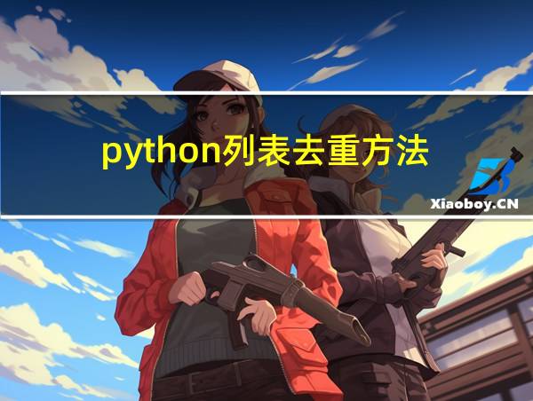 python列表去重方法的相关图片