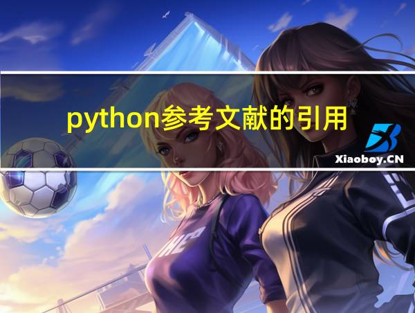 python参考文献的引用的相关图片