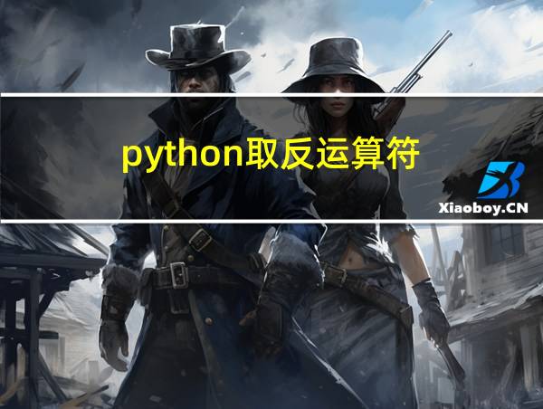 python取反运算符的相关图片