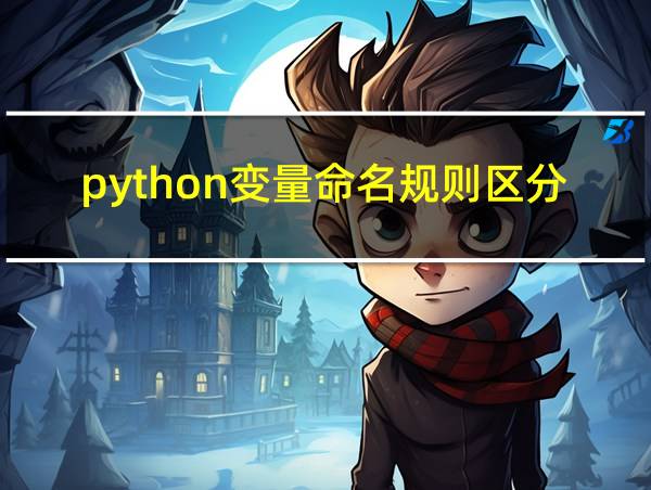 python变量命名规则区分大小写吗的相关图片