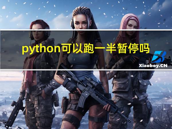 python可以跑一半暂停吗的相关图片