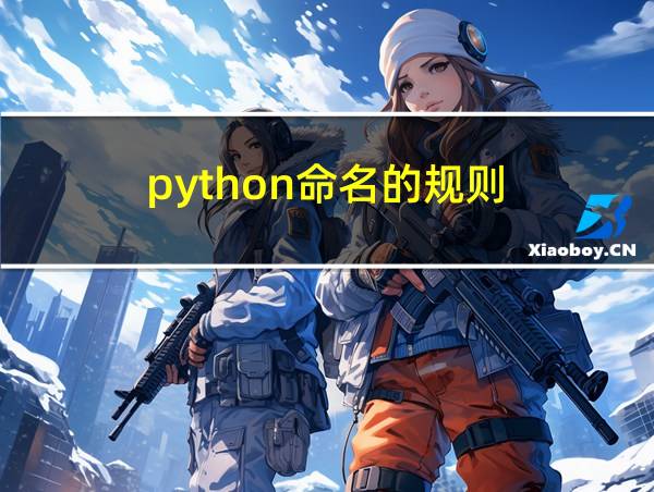 python命名的规则的相关图片