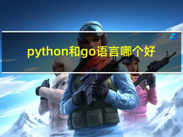 python和go语言哪个好的相关图片