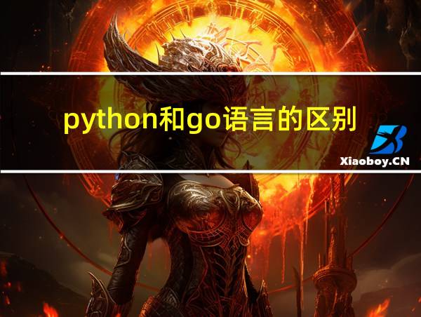 python和go语言的区别的相关图片