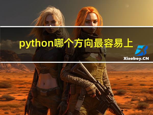 python哪个方向最容易上手的相关图片