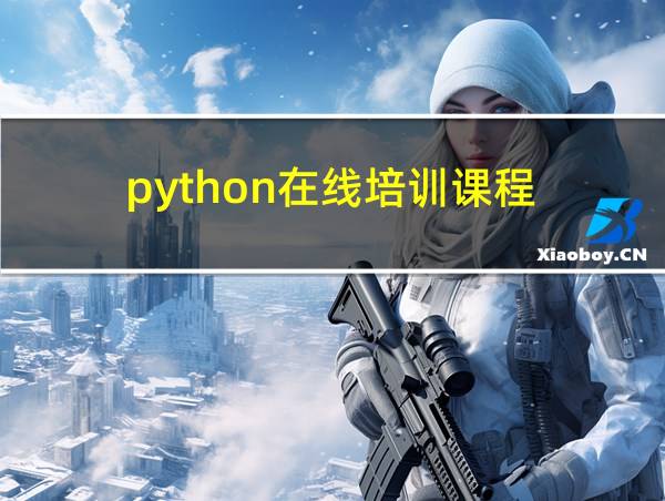 python在线培训课程的相关图片