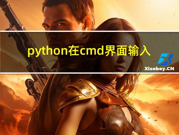 python在cmd界面输入命令的相关图片