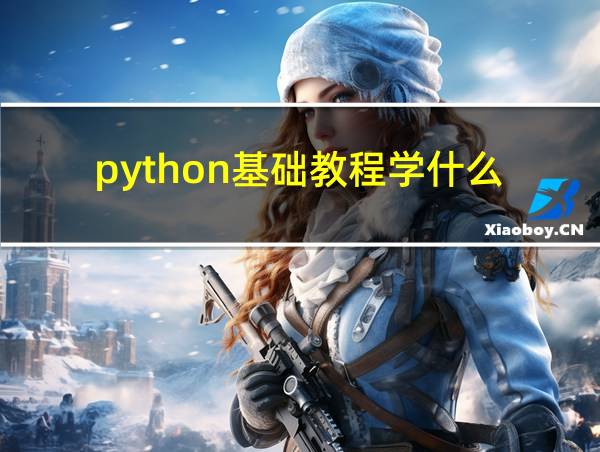 python基础教程学什么的相关图片