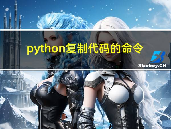 python复制代码的命令的相关图片