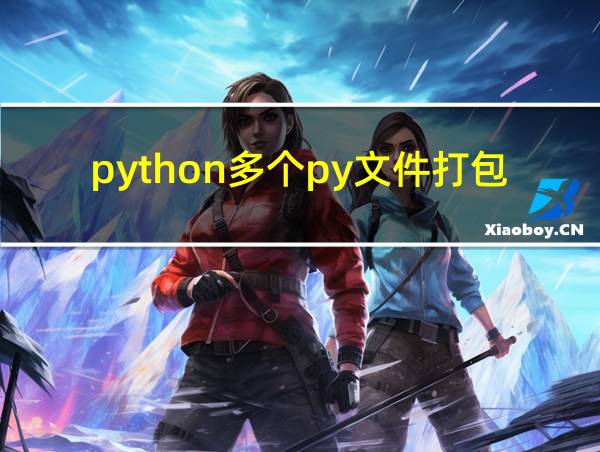 python多个py文件打包的相关图片